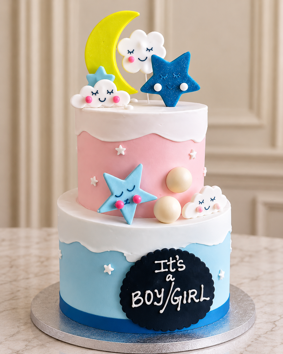 Gender reveal cakes